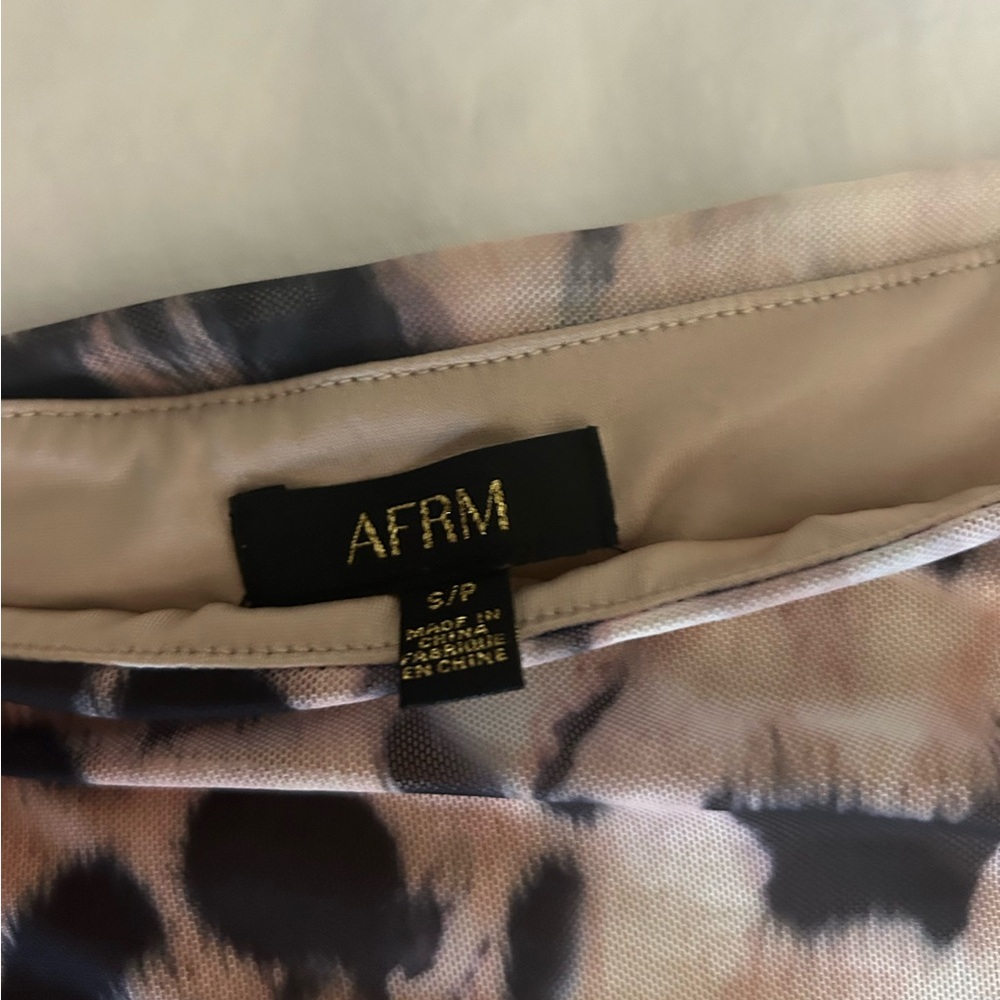 AFRM Leopard Print Long Sleeve Dress - Picture 4 of 5